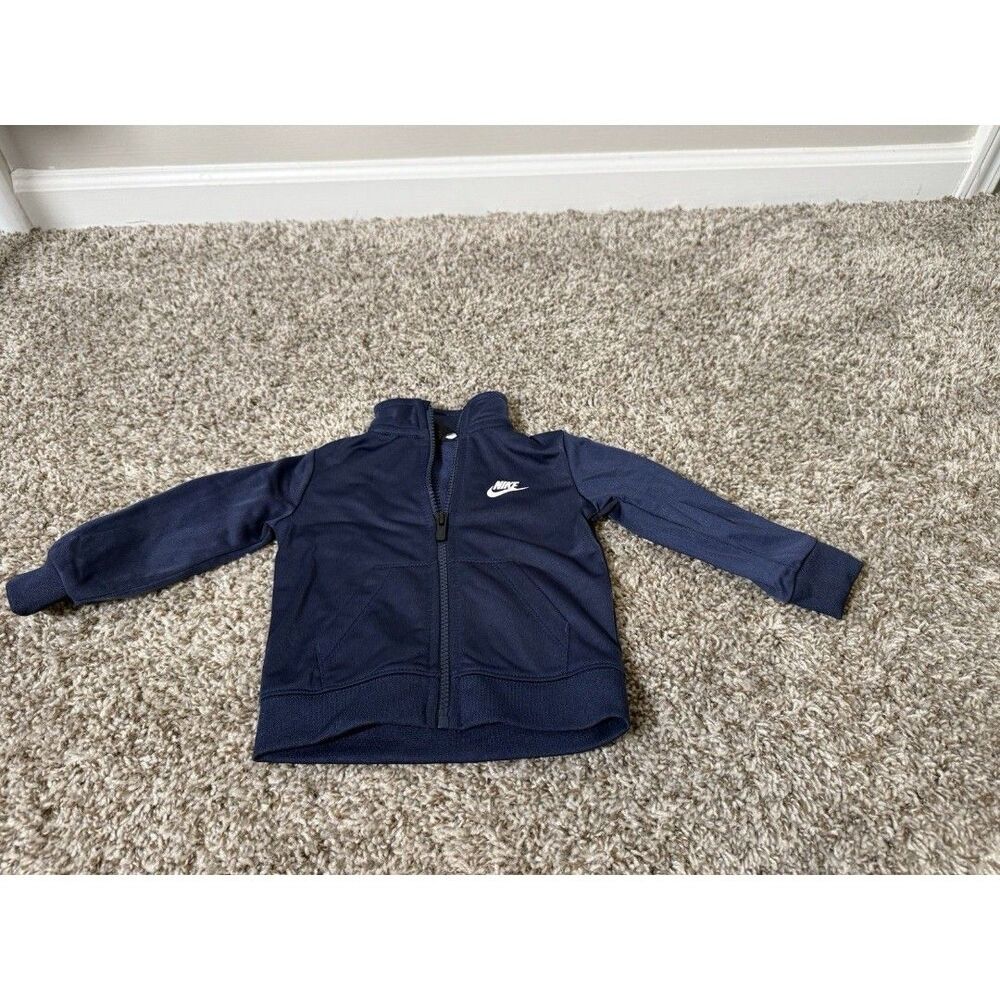 Nike Baby Boys Navy Blue Zip Up Track Jacket 12M New Without Tags